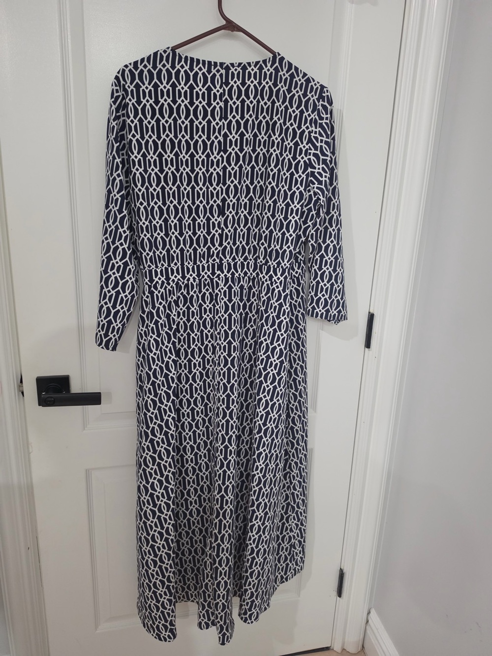 Wonder navy and white dress